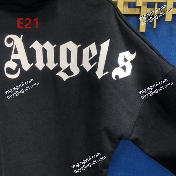 雑誌掲載アイテム パーム エンジェルス Palm Angels コピー ブランド 2020秋冬 背中大logoプリント パーカー 2色可選